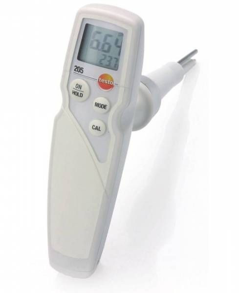 Testo 205 комплект с флаконами для калибровки в алюминиевом кейсе Testo 205 комплект с флаконами для калибровки в алюминиевом кейсе