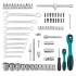 Набор инструментов 1/2", 1/4" 12 гранные головки 82 предмета Stels