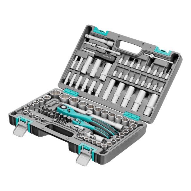 Набор инструментов 1/2", 1/4", CrV 109 предмета Stels