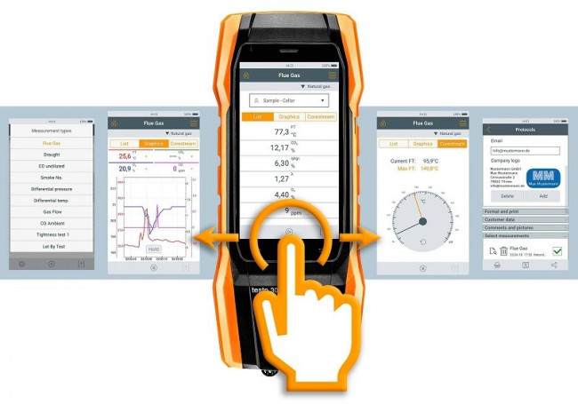 Комплект Testo 300 Longlife (NO, СО с H2-компенсацией  до 30 000 ppm)