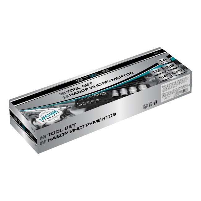 Набор головок Torx 1/4, 3/8, 1/2, 14 предметов Stels