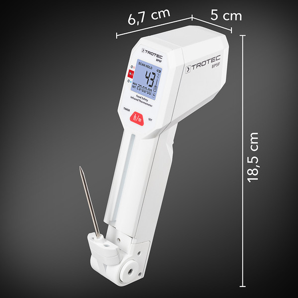 Пирометр Trotec BP5F с проникающим щупом для пищевых продуктов Пирометр Trotec BP5F с проникающим щупом для пищевых продуктов
