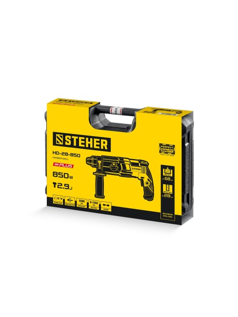 Перфоратор SDS Plus HD-28-850 STEHER 28 мм, 850 Вт