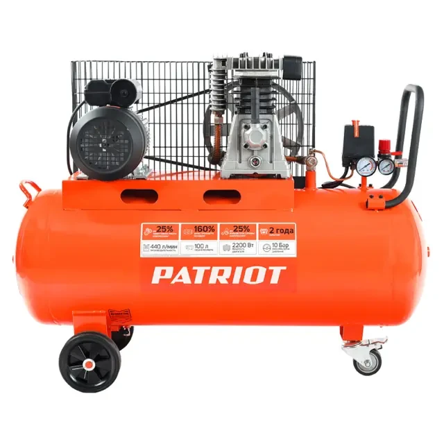 Компрессор поршневой ременной Patriot PTR 100-440I