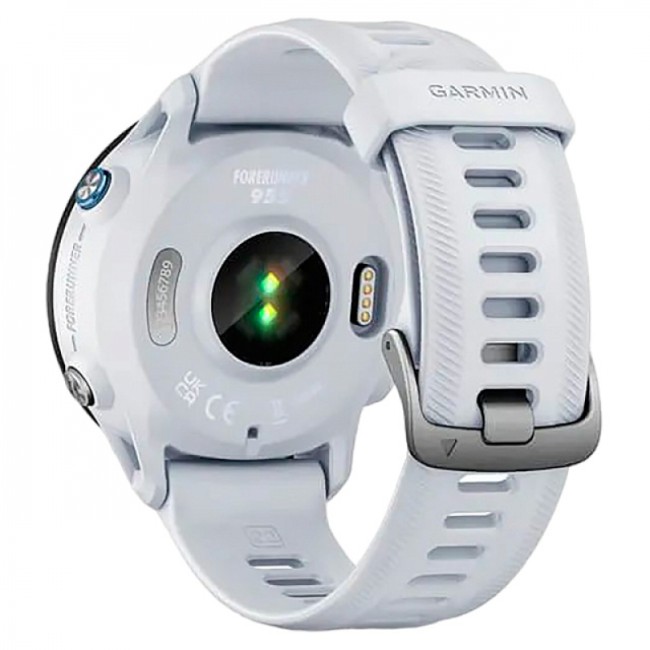 Часы Garmin Forerunner 955 с белым ремешком