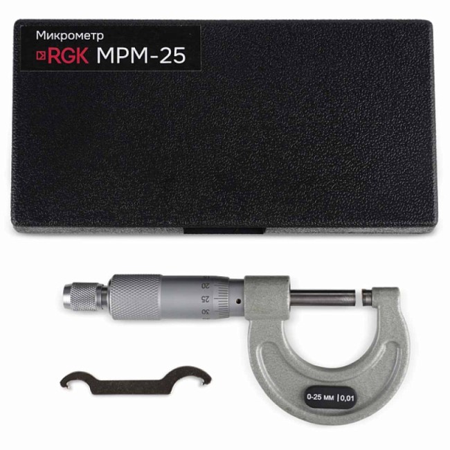 Микрометр RGK MPM-25 с поверкой
