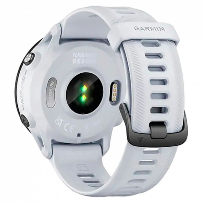 Часы Garmin Forerunner 955 Solar с белым ремешком Часы Garmin Forerunner 955 Solar с белым ремешком