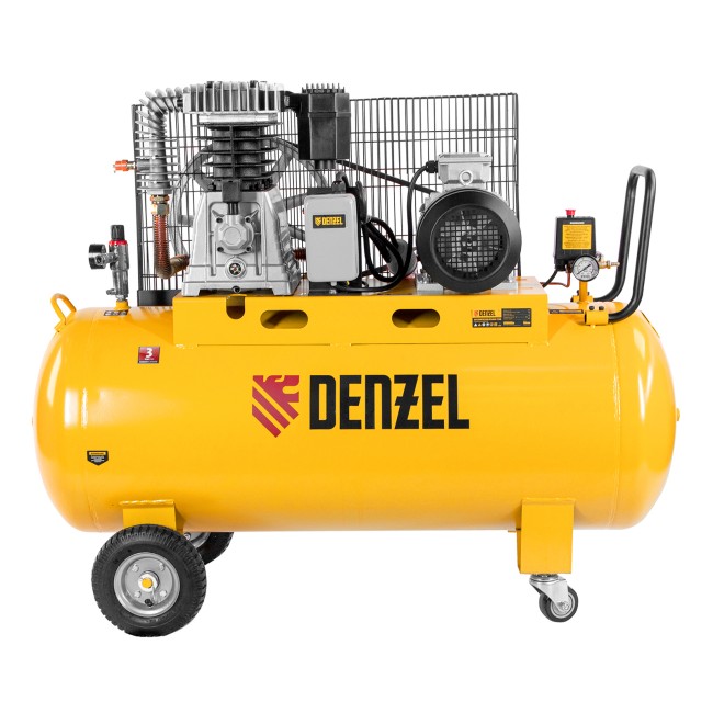 Компрессор воздушный ременной BCI4000-T/200 Denzel