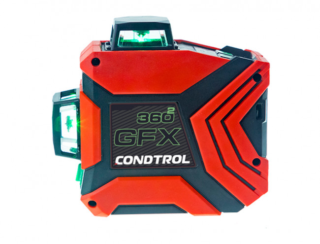 Лазерный уровень Condtrol GFX360-2 с зеленым лучом