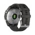 Часы Garmin Fenix 7 серебристый с графитовым силиконовым ремешком