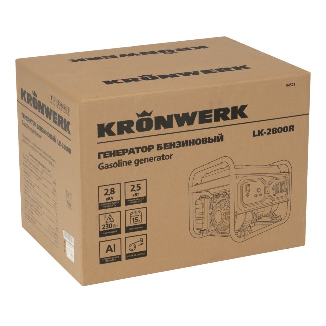 Генератор бензиновый LK-2800R Kronwerk