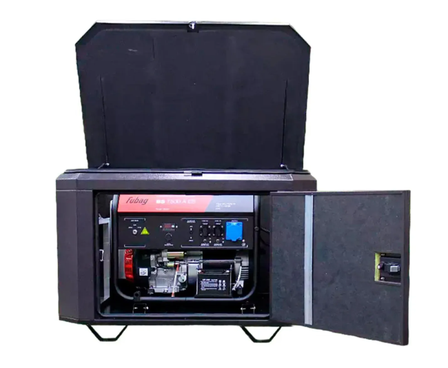 Дизельный генератор AMO ADG 6000EF3 + кожух для генератора 1200-Optimal (тихий)