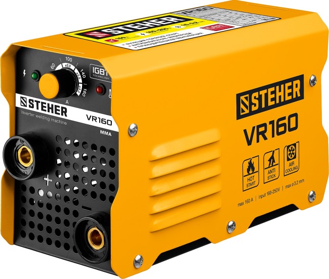 Инверторный сварочный аппарат VR-160 STEHER ММА Инверторный сварочный аппарат VR-160 STEHER ММА