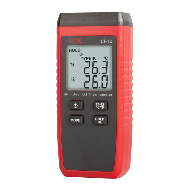 Термометр RGK CT-12 с погружным зондом температуры TR-10W с поверкой