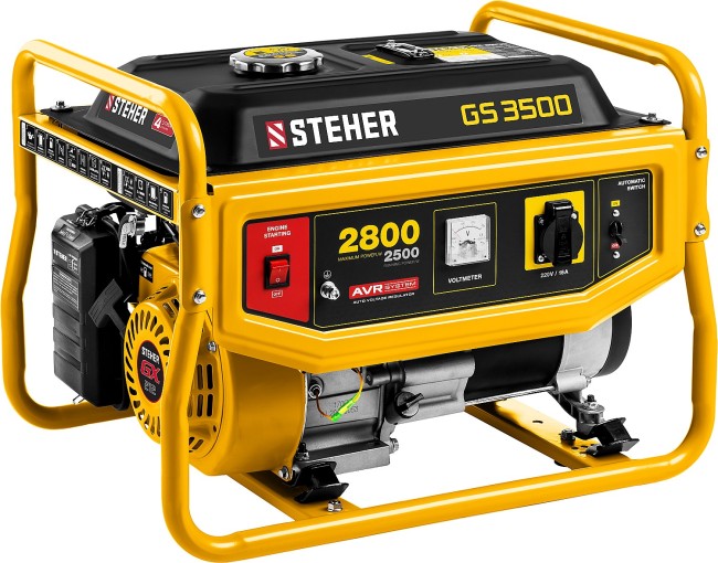 Бензиновый генератор GS-3500 STEHER