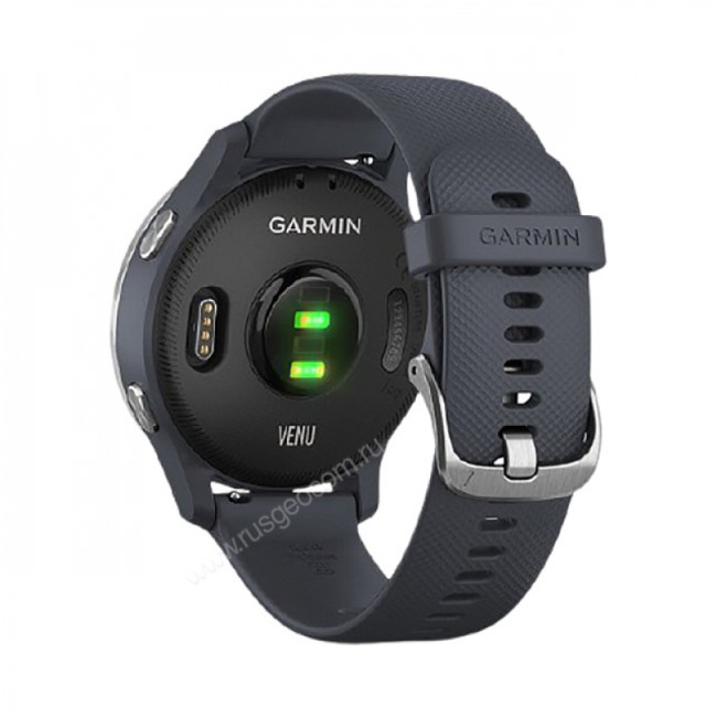 Часы Garmin Venu синий гранит с серебристым безелем